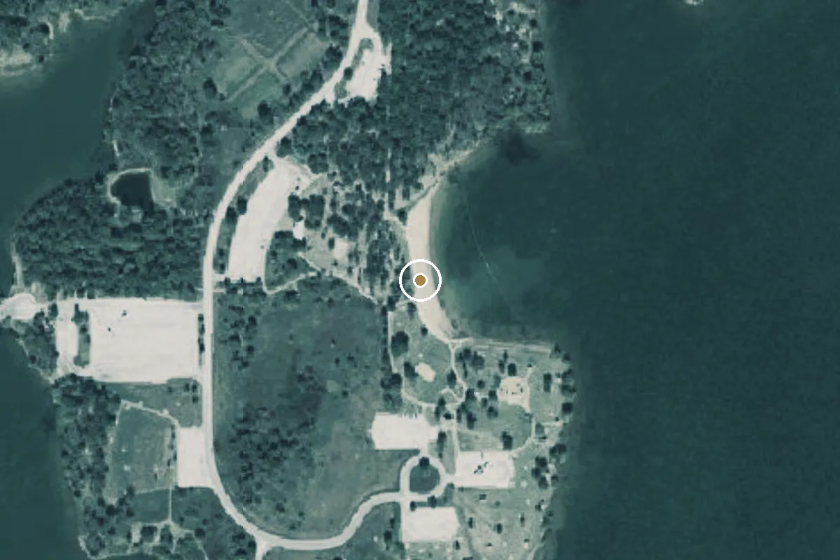 Aerial view of Willow Cove Boat Ramp