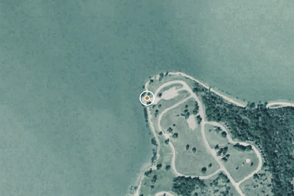 Aerial view of Wilson H. Fox Park Boat Ramp
