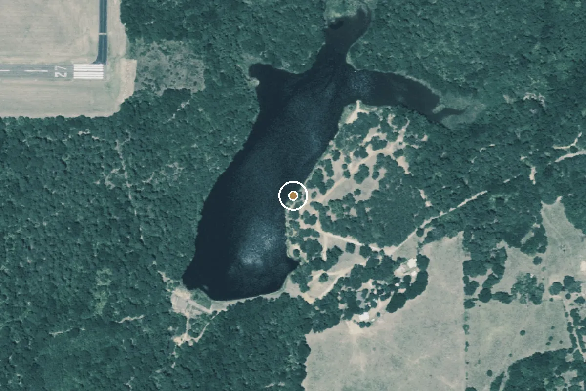 Aerial view of Wolf Creek Lake Park Boat Ramp