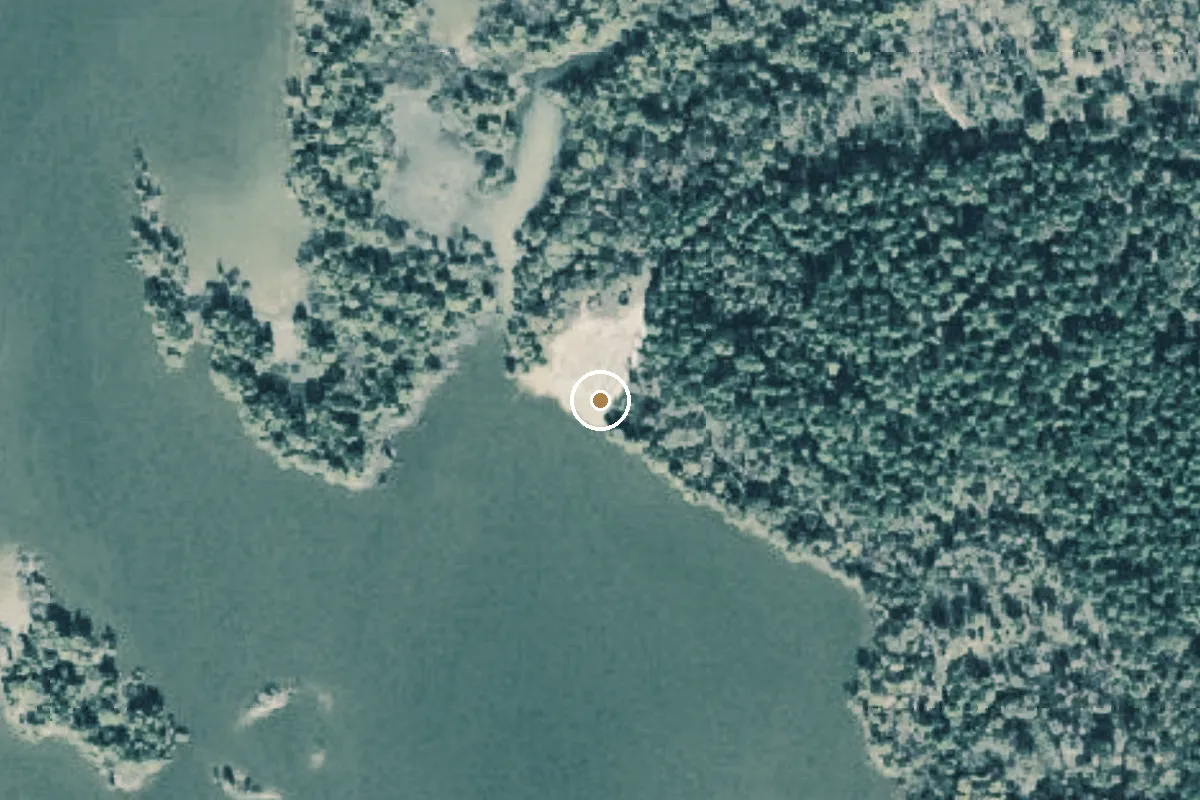Aerial view of Wright-Patman Lake Boat Ramp