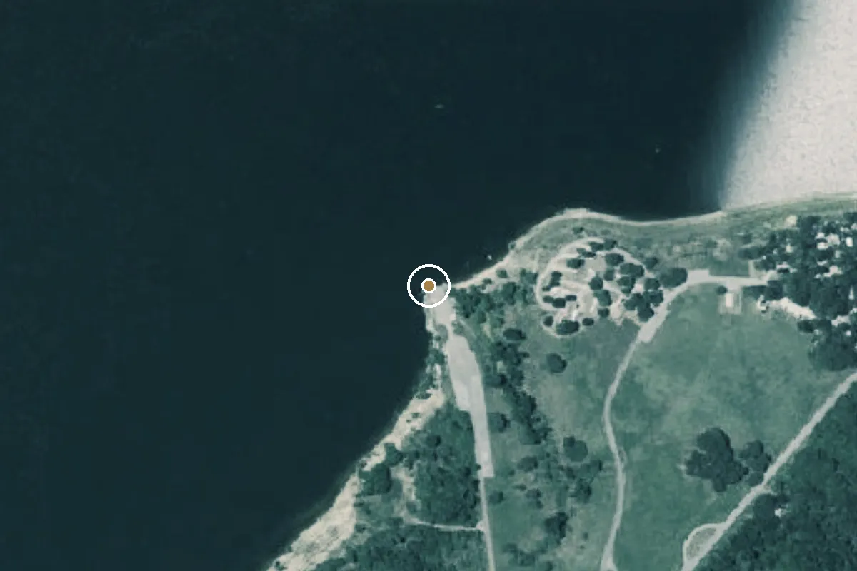 Aerial view of Yegua Creek Park Boat Ramp